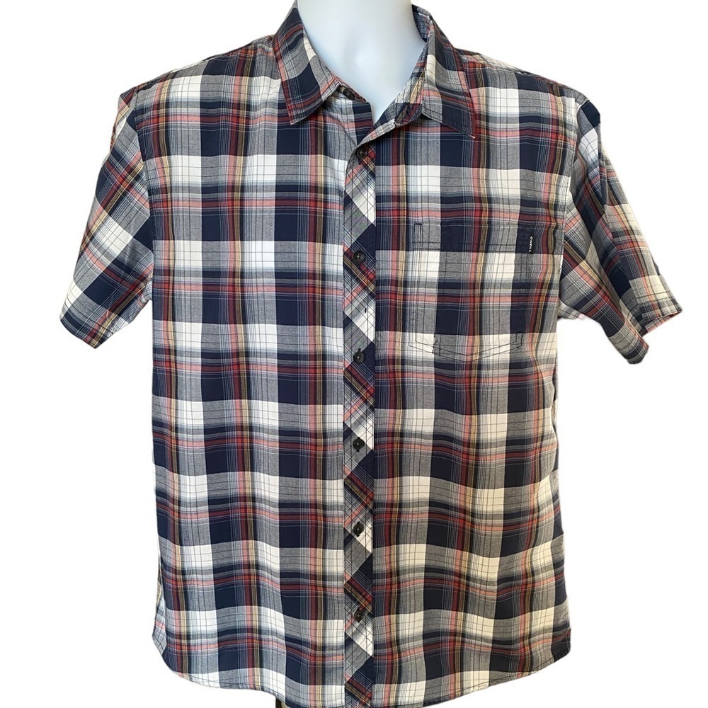 O’NEILL Surf Rad Plaid Collared Shirt Men M Medium